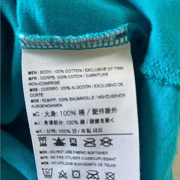 M - turquoise Arc’teryx climbing t-shirt (S/M) - Picture 9 of 9